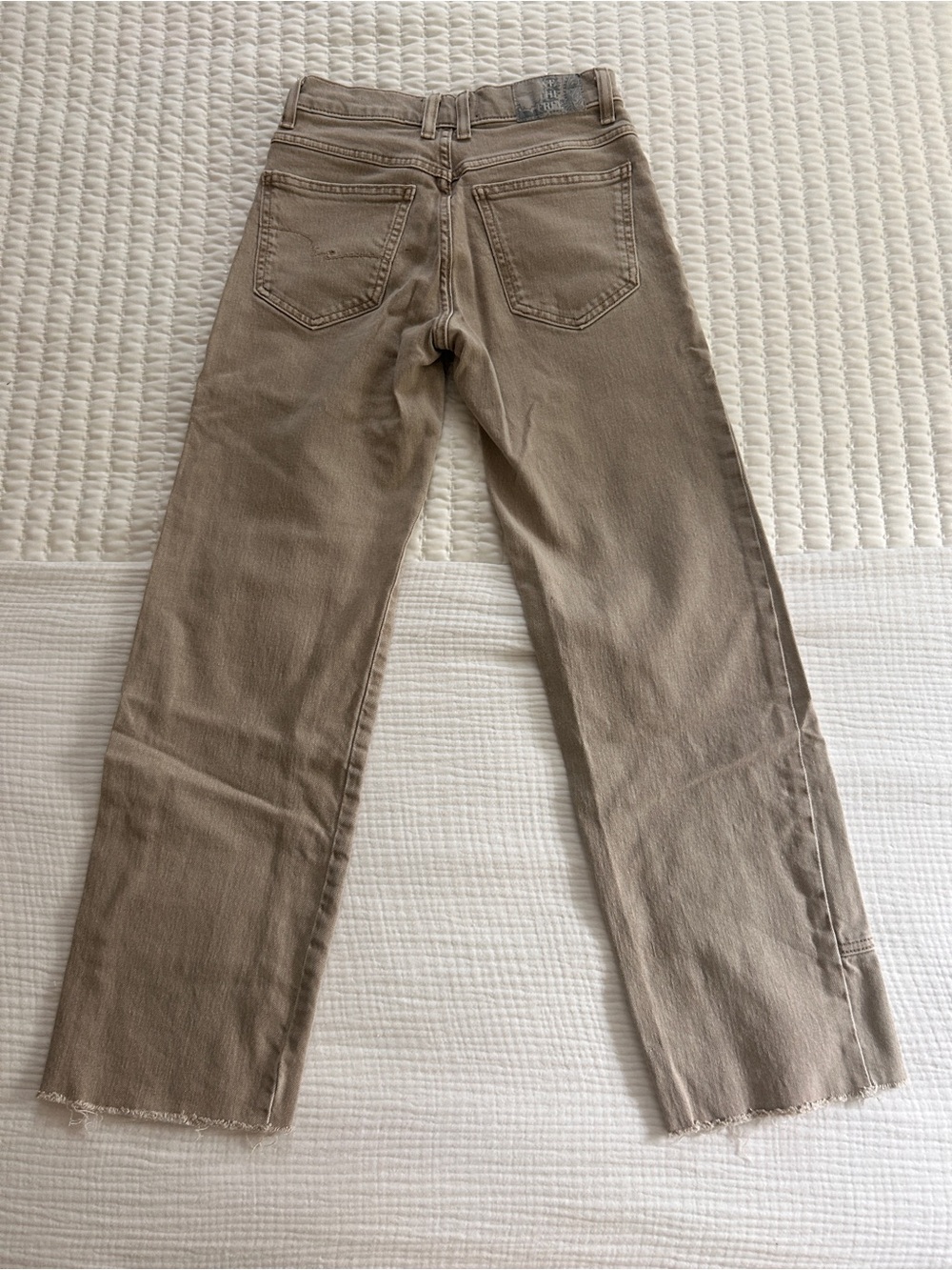 We The Free Risk Taker Mid-Rise Jeans in Taupe Size 25 - Picture 6 of 6